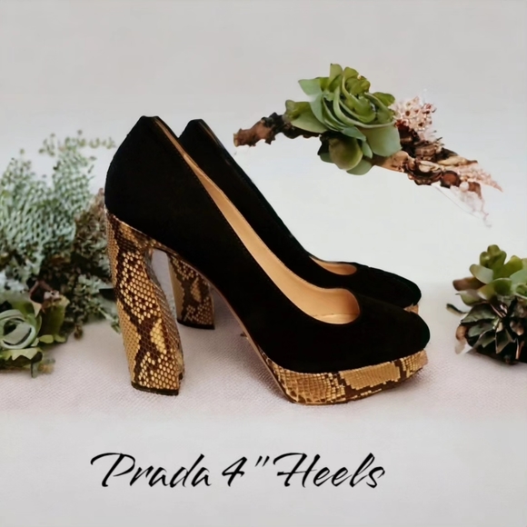 Prada Shoes - AUTHENTIC PRADA PLATFORM HEELS